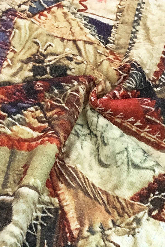 Plus Size, 2D Flat Pattern Women's Pullover 3D Printed Pattern Sweater Long Four Seasons Mixed Vintage