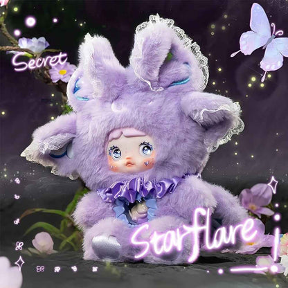 1pc Nommi Figures - Kawaii Anime-style Plush Doll with Expressive Eyes & Fluffy Ears, Soft Vinyl Collectible Figure in Black/Purple/Blue/Pink/Gray/White/Red/Yellow - Cute Birthday Party Favors, Holiday Gifts, Display Decor fo