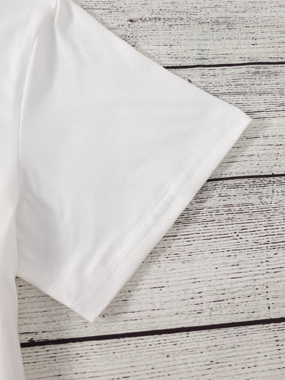 Women's Retro "CHAPPEL'S" Graphic Tee - Vintage 1950s Pin-Up Design, Short Sleeve Crew Neck, Lightweight Polyester Blend, Casual Summer & Spring Top, Machine Washable SS69