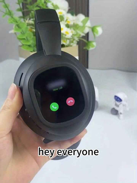 New hybrid active noise-cancelling headphones(with touchscreen), intelligent AI translation, remote control photography, wireless headphones with microphone, soft ear pads, multiple EQ bass, comfortable fit ear cups, suitable