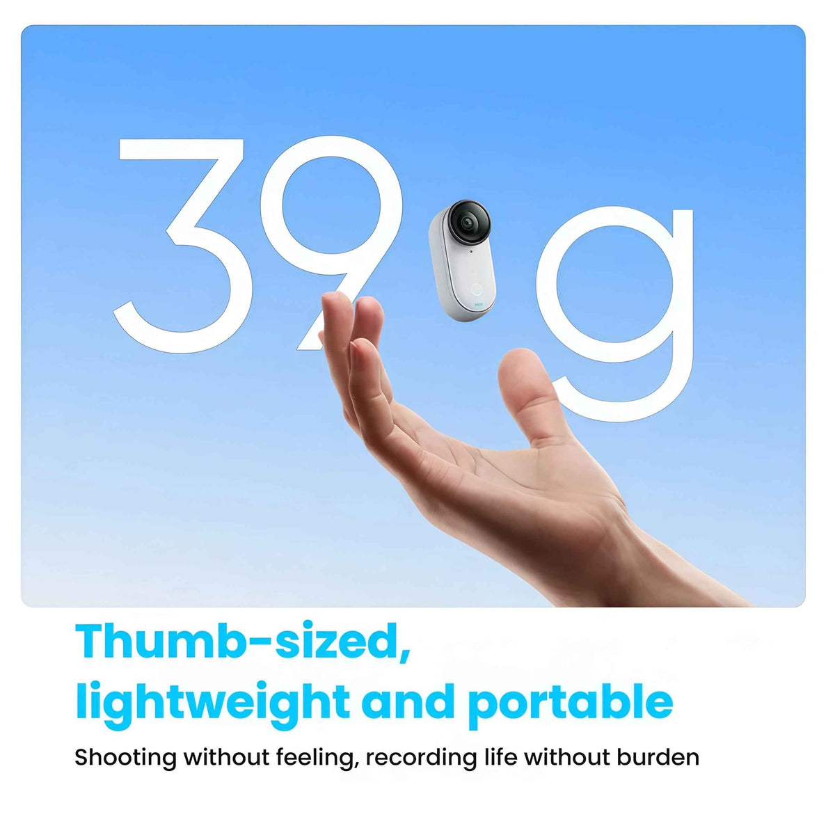 Insta360 GO 3S - 4K Tiny Portable Vlogging Camera, Hands-Free POVs, Mount Anywhere, Stabilization, 140 Min Battery Life, Pet POV