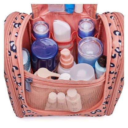 Travel Bag for Toiletries Cosmetic Bags for Women Hanging Toiletry Bag Multi-compartment Makeup Bag Organizer Bag for Essentials Accessories Makeup Bag for Cruise Essential Items Christmas Gift