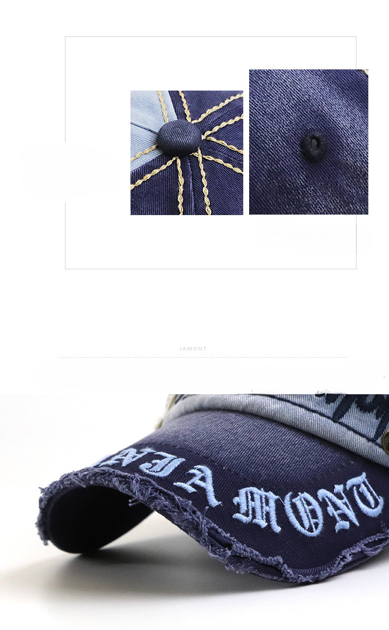 Men's Summer Hat - Trendy Baseball Cap, Casual Letters, Outdoor Personality for Young Men SS69