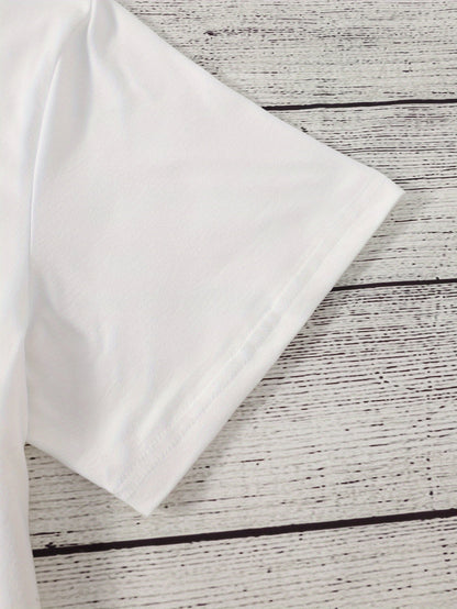 Women's Retro "CHAPPEL'S" Graphic Tee - Vintage 1950s Pin-Up Design, Short Sleeve Crew Neck, Lightweight Polyester Blend, Casual Summer & Spring Top, Machine Washable SS69