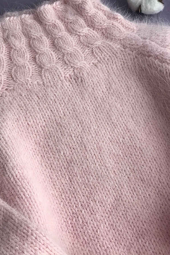 Plus Size, Women's Thick Warm Sweater - Soft Elegant High Neck Pullover Sweater Suitable for Fall/Winter, Cozy Winter Sweaters 2025 New Arrival Solid Color Blouses