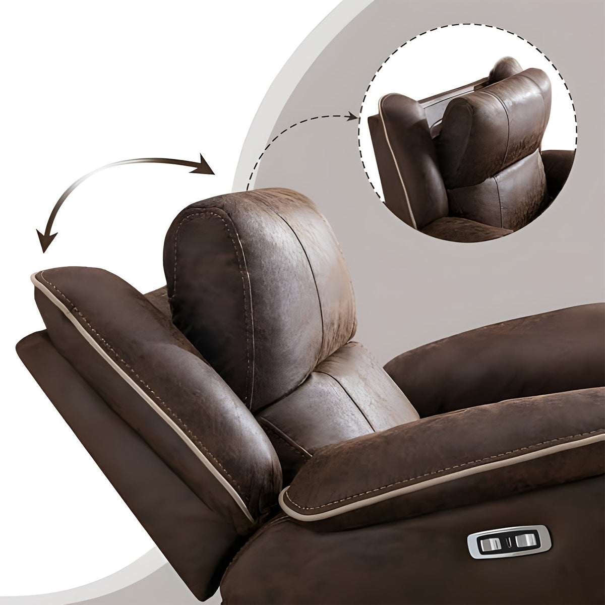 Dual Motor Large Power Lift Recliner Chairs with Massage And Heat for Big People, Electric Faux Leather Recliner with Adjustable Headrest, 2 Concealed Cup Holders, USB Ports, Home Comfort Chair, Elderly Seating, Modern Reclin SS69