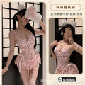 Exotic Summer Fashion Women's Clothing 2024 New Sweet and Cute Girl Style Bow Decoration Cherry Print Lace Elegant Dress LLV3 - SS69