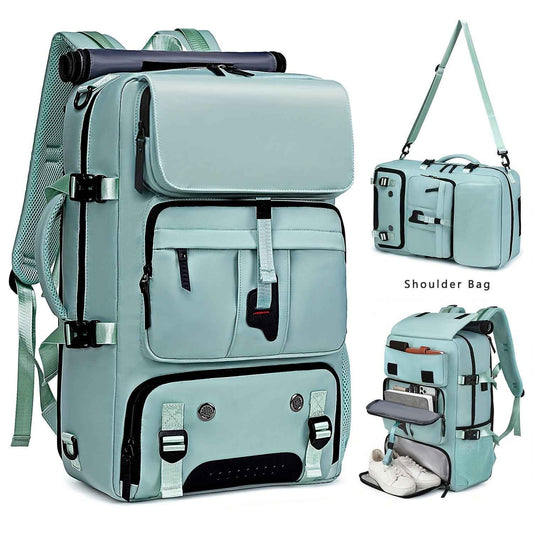 One Large Capacity Laptop Backpack, Designed for Both Men And Women, Featuring a Multifunctional Travel Design with a Compartment for Shoes, Ideal for Business Trips, Travel, College, Holiday Travel, Party Gifts, School Use