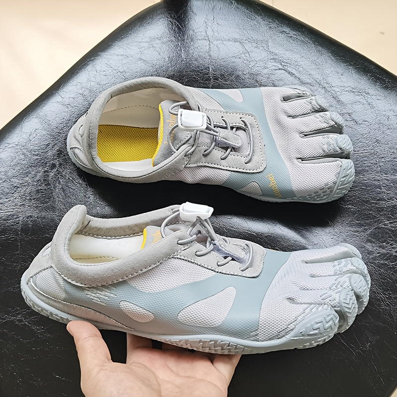 FiveFingers Split Toe Shoes - Unisex - Lightweight Breathable Mesh - with Thick Non-Slip Rubber Sole - for Yoga, Training & Water Sports (35-40 Size Up Recommended) - Casual Low-Top Sneakers