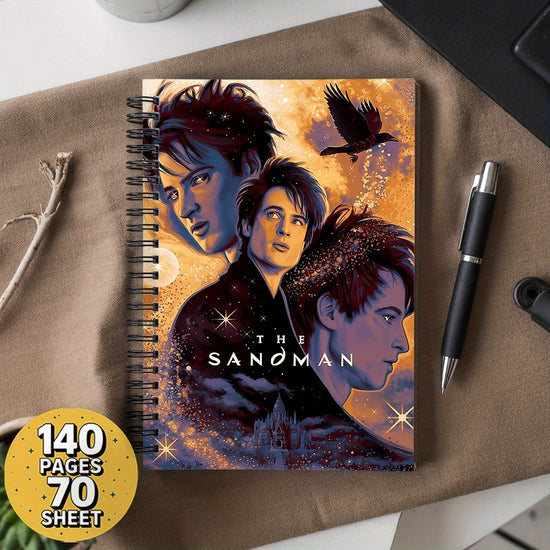 Mystic Sandman Art Spiral Notebook: Dreamy Illustration& Starry Design for Creative Writing SS69 15.69 1pc