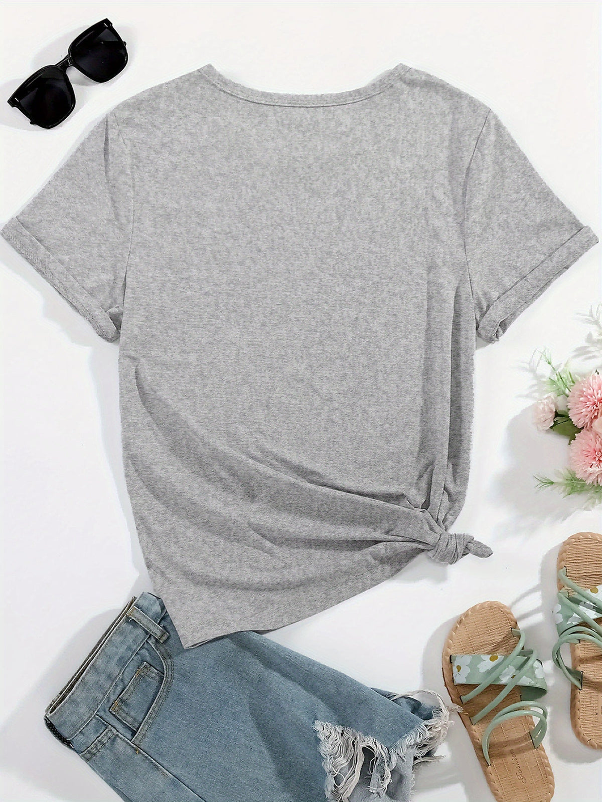 T-Shirt in 3 Colors - 180G [Popular Trendy Print] K-Pop Hand Symbol Kpop Ramen Bubble Tea Boba, Featuring a Printed Design on a Women'S Loose Round Neck Sweatshirt Hoodie, Long Sleeve T-Shirt Suitable for Casual Wear for Wome SS69