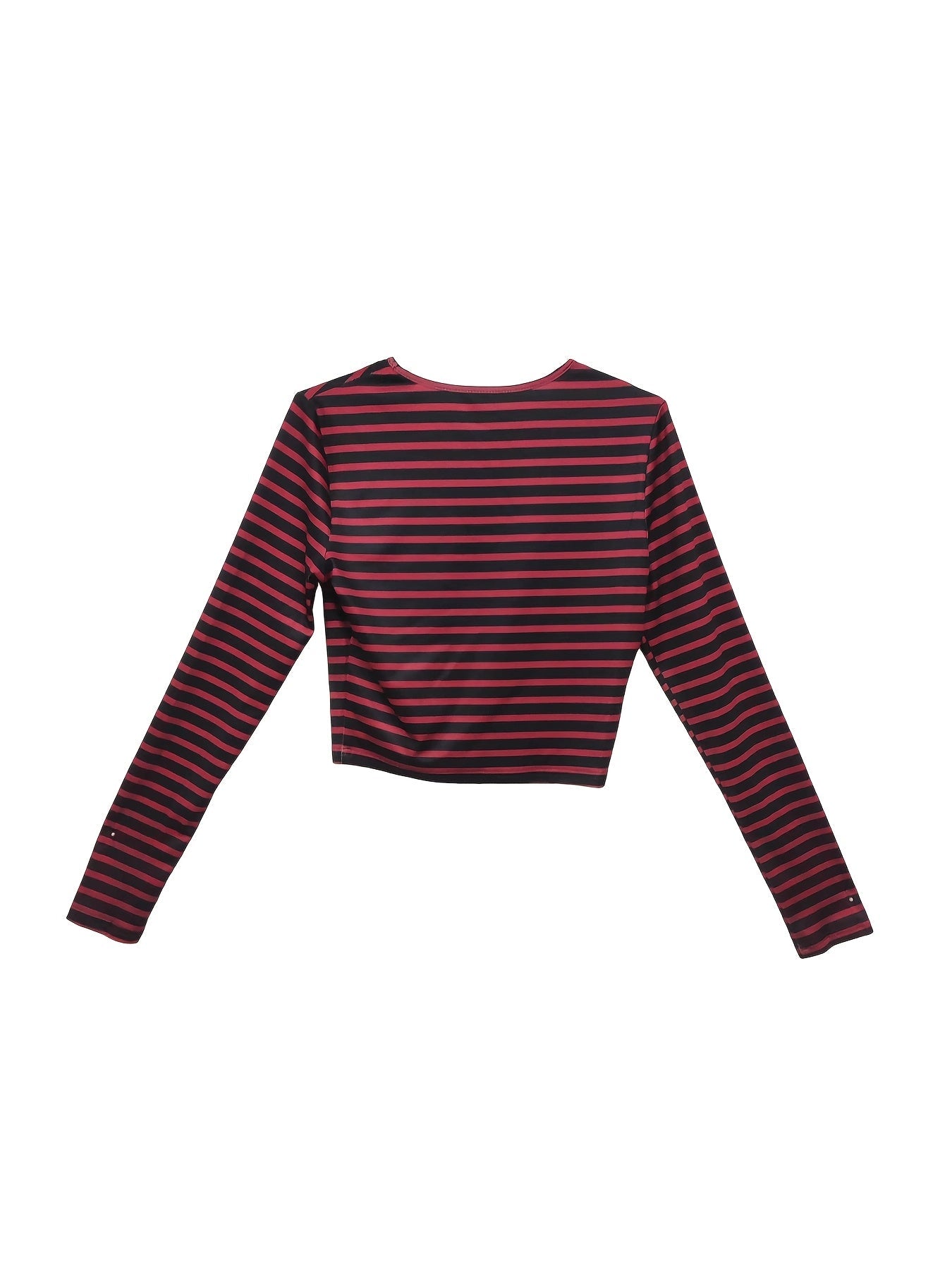 Women's Fashion Striped Clothes Top And High Waist Wide Legs Pants Set SS69