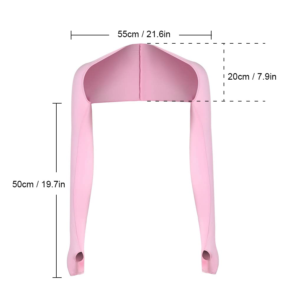 4pcs Women's Sun Protection Arm Sleeves With Shoulder Strap For Uv Protection, Sports, Cycling, Driving, Daily Wear SS69