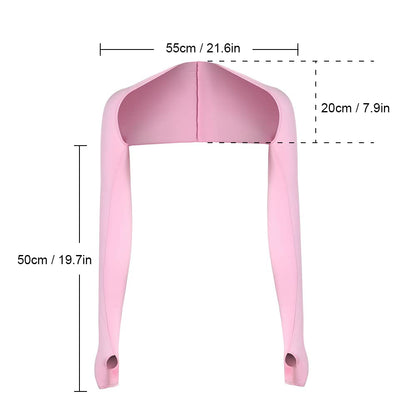 4pcs Women's Sun Protection Arm Sleeves With Shoulder Strap For Uv Protection, Sports, Cycling, Driving, Daily Wear SS69