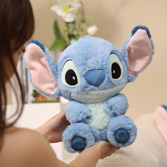 Miniso Disney Stitch Sitting Doll Plush Doll Disney Basic Series Medium Sitting Doll Kawaii Home Bedroom Sofa Accessories Collectible Dolls Gift Ornament Party Favors