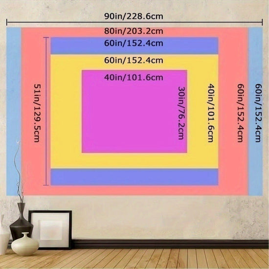 1pc Vibrant Psychedelic Eye Tapestry Wall Hanging – Contemporary Polyester Art with Cosmic Design, No Feathers, Electricity-Free, Perfect for Living Room & Bedroom Decor, Festive Room Accent | Psychedelic Wall Art | Woven T SS69