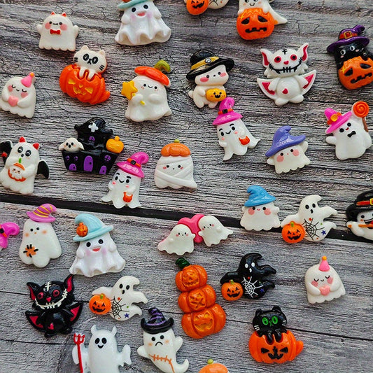 40pcs Halloween Cards with Pocket Hug - Cute Ghosts, Bats, Pumpkins - Spooky Cute Party Decorations, Birthday & Wedding Greeting Cards - Includes Hug Pocket for Easy Storage - Perfect for Halloween Party Favors, Gifts for Fam SS69