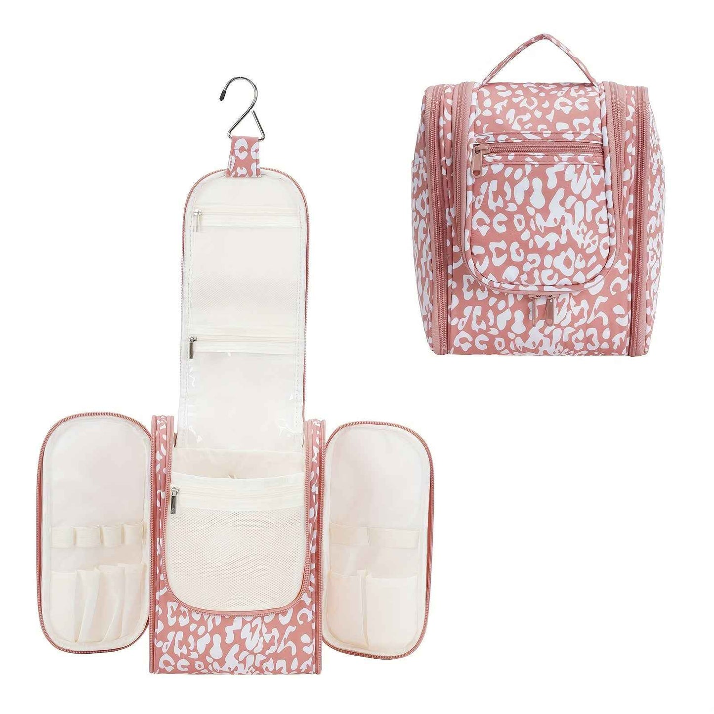 Travel Bag for Toiletries Cosmetic Bags for Women Hanging Toiletry Bag Multi-compartment Makeup Bag Organizer Bag for Essentials Accessories Makeup Bag for Cruise Essential Items Christmas Gift