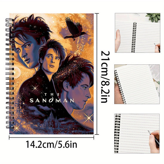 Mystic Sandman Art Spiral Notebook: Dreamy Illustration& Starry Design for Creative Writing SS69