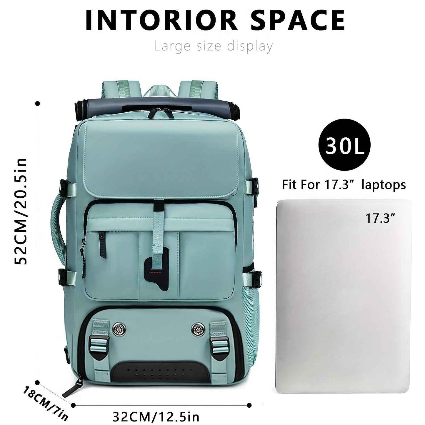 One Large Capacity Laptop Backpack, Designed for Both Men And Women, Featuring a Multifunctional Travel Design with a Compartment for Shoes, Ideal for Business Trips, Travel, College, Holiday Travel, Party Gifts, School Use