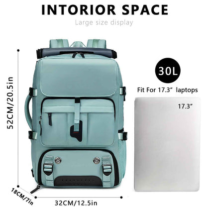 One Large Capacity Laptop Backpack, Designed for Both Men And Women, Featuring a Multifunctional Travel Design with a Compartment for Shoes, Ideal for Business Trips, Travel, College, Holiday Travel, Party Gifts, School Use