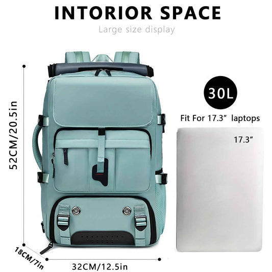 One Large Capacity Laptop Backpack, Designed for Both Men And Women, Featuring a Multifunctional Travel Design with a Compartment for Shoes, Ideal for Business Trips, Travel, College, Holiday Travel, Party Gifts, School Use