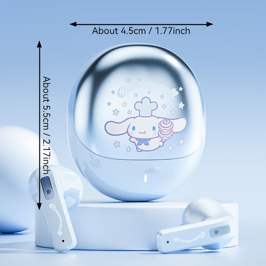 [Cute Kuromi Headphones] Sanrio Melody Kuromi Big Eared Dog Wireless Headphones - 3 Different Styles Available Cute Design with Battery Display Game Earplugs Unique Style Convenient for Carrying Smart Calls Suitable for Daily SS69