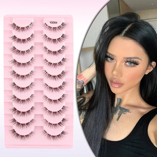 False Eyelashes 3/10 Pairs Natural Long Mink Lashes Strip Dramatic Fake Lashes Full Eye yelash Extension Makeup Faux Cils Tool - SS69