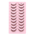 False Eyelashes 3/10 Pairs Natural Long Mink Lashes Strip Dramatic Fake Lashes Full Eye yelash Extension Makeup Faux Cils Tool - SS69