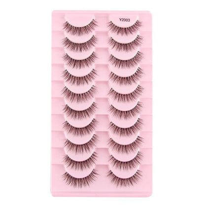 False Eyelashes 3/10 Pairs Natural Long Mink Lashes Strip Dramatic Fake Lashes Full Eye yelash Extension Makeup Faux Cils Tool - SS69
