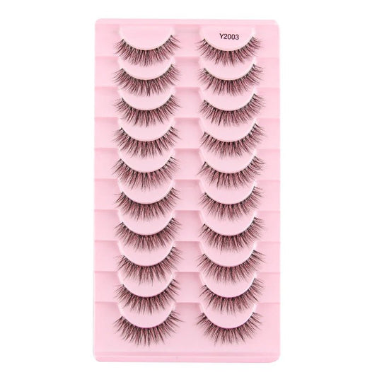 False Eyelashes 3/10 Pairs Natural Long Mink Lashes Strip Dramatic Fake Lashes Full Eye yelash Extension Makeup Faux Cils Tool - SS69