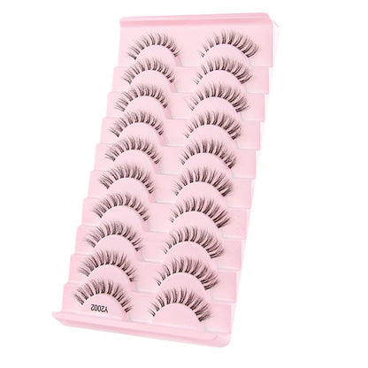 False Eyelashes 3/10 Pairs Natural Long Mink Lashes Strip Dramatic Fake Lashes Full Eye yelash Extension Makeup Faux Cils Tool - SS69
