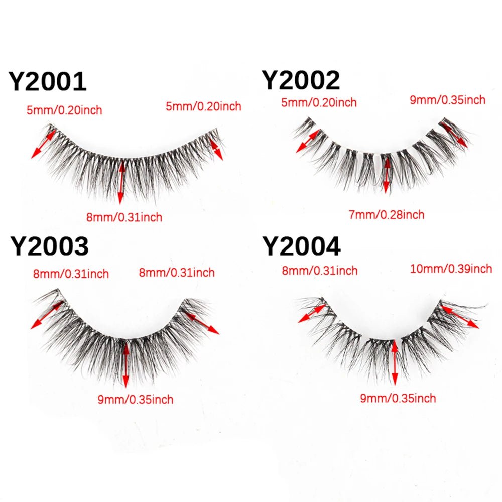 False Eyelashes 3/10 Pairs Natural Long Mink Lashes Strip Dramatic Fake Lashes Full Eye yelash Extension Makeup Faux Cils Tool - SS69