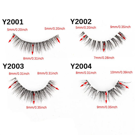 False Eyelashes 3/10 Pairs Natural Long Mink Lashes Strip Dramatic Fake Lashes Full Eye yelash Extension Makeup Faux Cils Tool - SS69