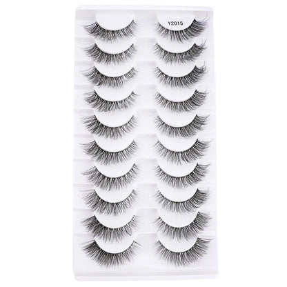 False Eyelashes 3/10 Pairs Natural Long Mink Lashes Strip Dramatic Fake Lashes Full Eye yelash Extension Makeup Faux Cils Tool - SS69