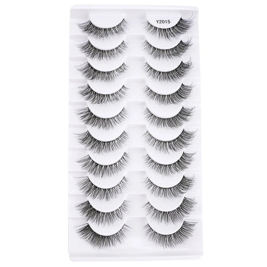 False Eyelashes 3/10 Pairs Natural Long Mink Lashes Strip Dramatic Fake Lashes Full Eye yelash Extension Makeup Faux Cils Tool - SS69
