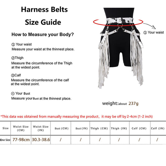 [Faux Leather Belt with Tassels] Western Adjustable Faux Leather Belt with Tassels - Suitable for Rodeo - Themed Outfits and Accessories for Women - SS69