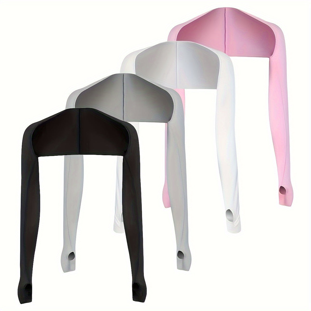 4pcs Women's Sun Protection Arm Sleeves With Shoulder Strap For Uv Protection, Sports, Cycling, Driving, Daily Wear SS69