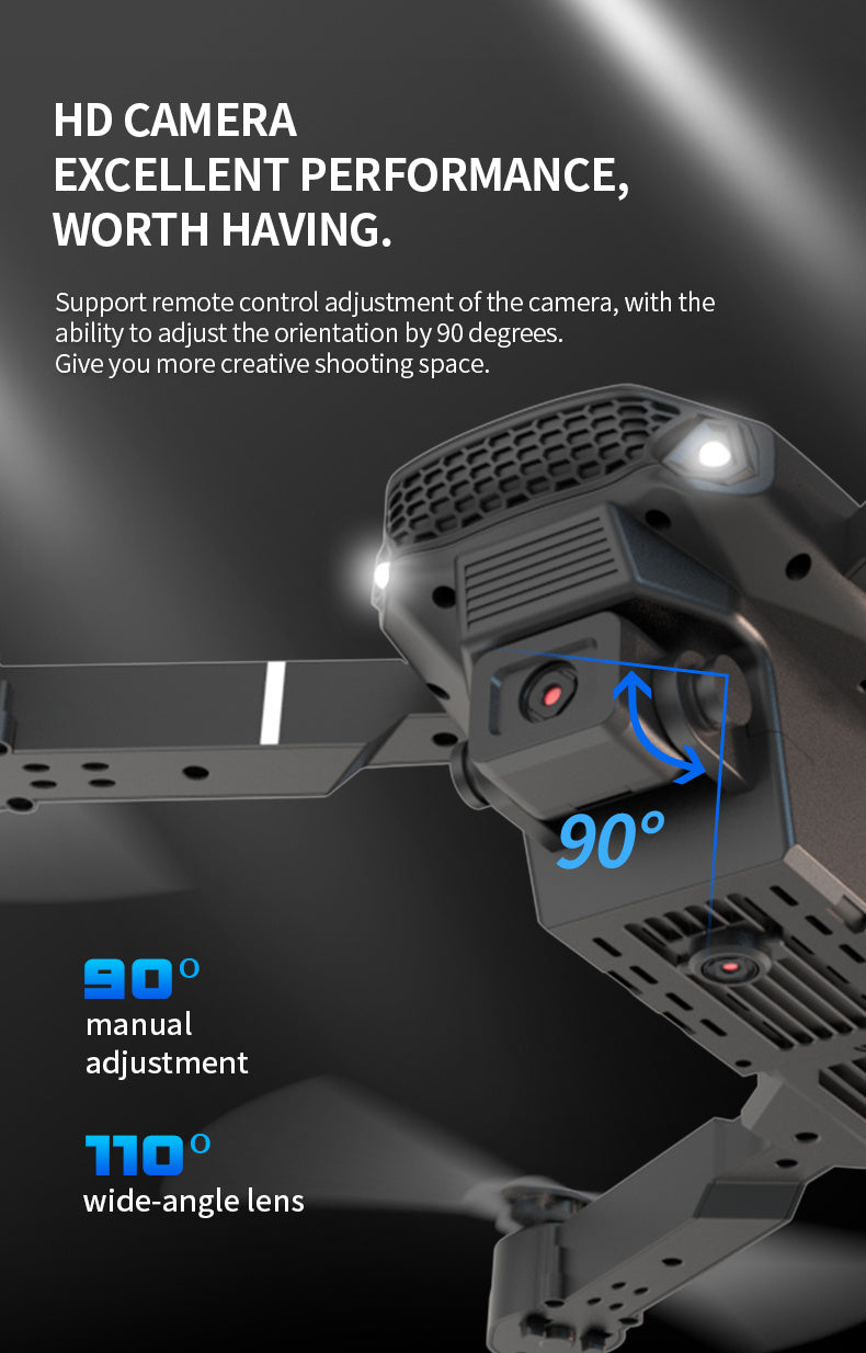 E88 Pro Version 2025 HD Dual Camera Drone with Screen Control - No Cellphone Required, One-Key Takeoff, Wi-Fi App Control, USB Charging, Durable & Reliable, Ideal for Beginners, Perfect Gift for Outdoor Camping and Vloggin SS69