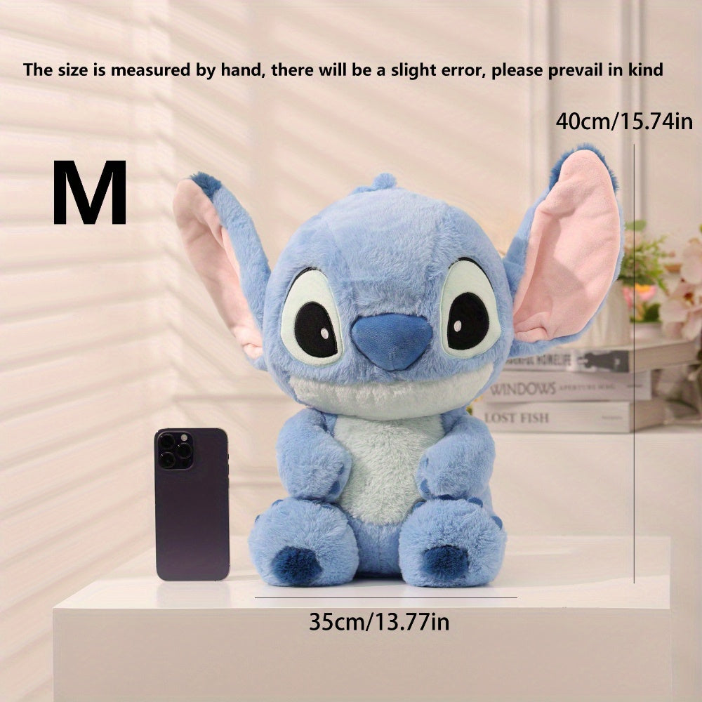 Miniso Disney Stitch Sitting Doll Plush Doll Disney Basic Series Medium Sitting Doll Kawaii Home Bedroom Sofa Accessories Collectible Dolls Gift Ornament Party Favors