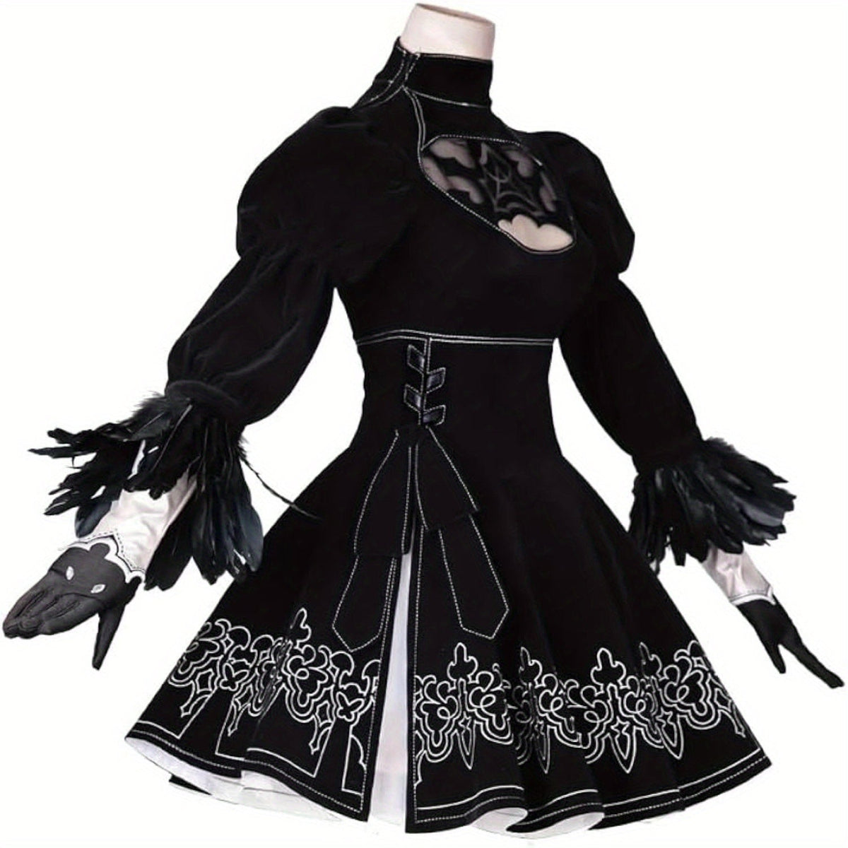 8pcs Black Gothic Sexy Halloween Outfits for Women polyester Size S-XXL for Halloween Easter Thanksgiving Christmas SS69 27.69 BLACK / XXL