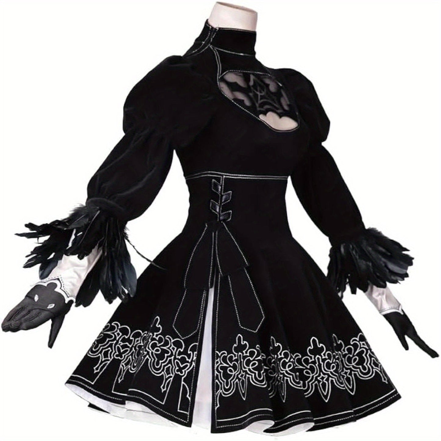 8pcs Black Gothic Sexy Halloween Outfits for Women polyester Size S-XXL for Halloween Easter Thanksgiving Christmas SS69 27.69 BLACK / XXL