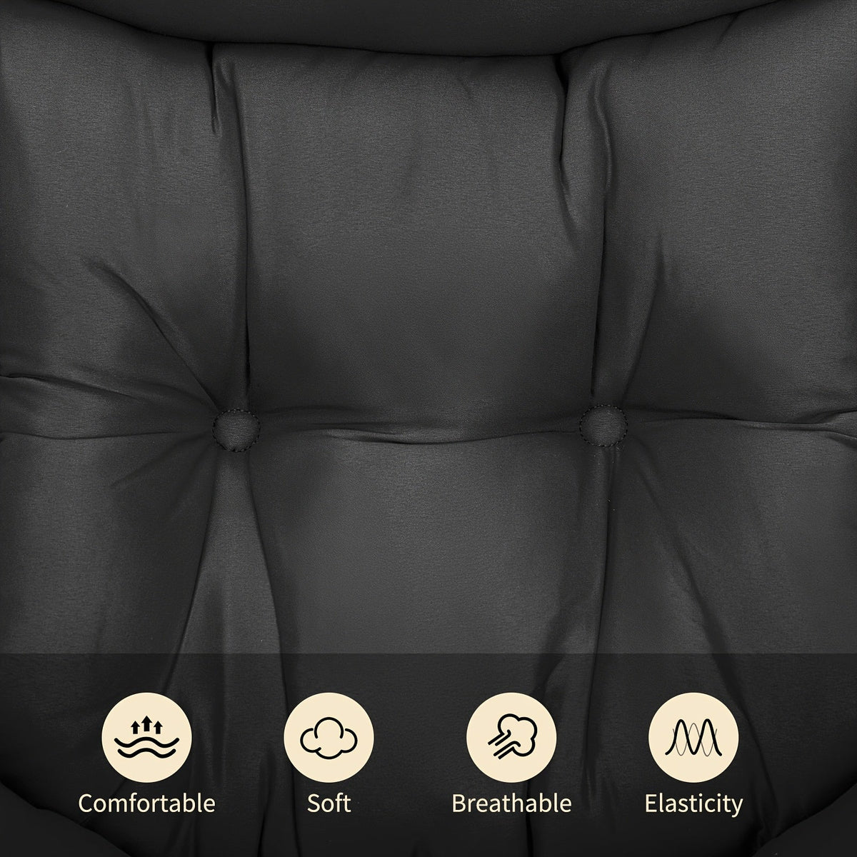 Lazy Chair with Foldable Ottoman, Modern Comfy Lounge Chair, Large Sofa Armchair with Footrest And A Side Pocket, Leisure Reading Chair with Footstool for Bedroom, Living Room, Dorm, Black, Bedroom Seating, Dorm Room Furnitur SS69