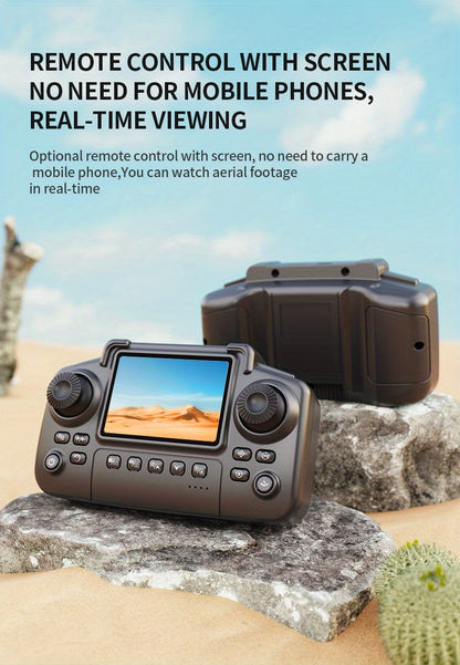 E88 Pro Version 2025 HD Dual Camera Drone with Screen Control - No Cellphone Required, One-Key Takeoff, Wi-Fi App Control, USB Charging, Durable & Reliable, Ideal for Beginners, Perfect Gift for Outdoor Camping and Vloggin SS69