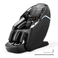 VEVOR Dual-Core 4D+3D Full Body Massage Chair, with Extended SL Track, Deep Yoga Stretch, Electric Extendable Footrest, TFT, AI Voice Control, Heat, Airbags, Armrest Controls, Wheels SS69 2567.69 Black