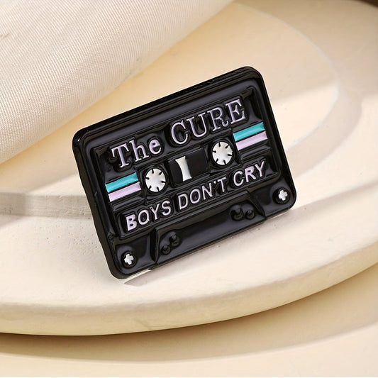 Vintage Cassette Tape Radio Brooch Pin, Cute Alloy Fashion Accessory, Unisex Daily Wear, No Mosaic Music Series, Versatile Decorative Metal Badge, All Seasons-Compatible, Unique Plating SS69