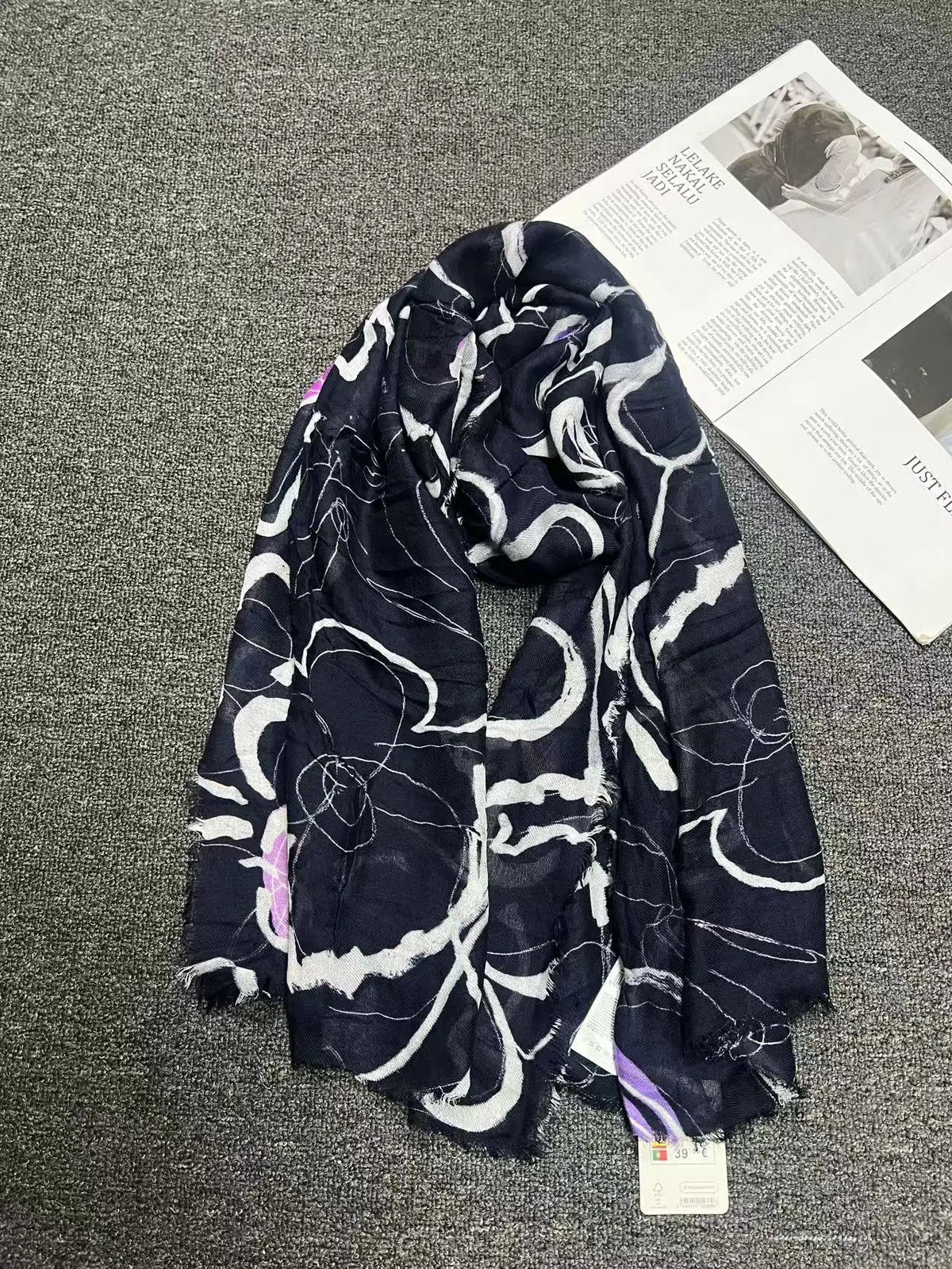 Foreign Trade Original Order Spanish Fashion New Product Knitted Embroidery Printed Outdoor Beach Sunshade Women's Scarf - SS69