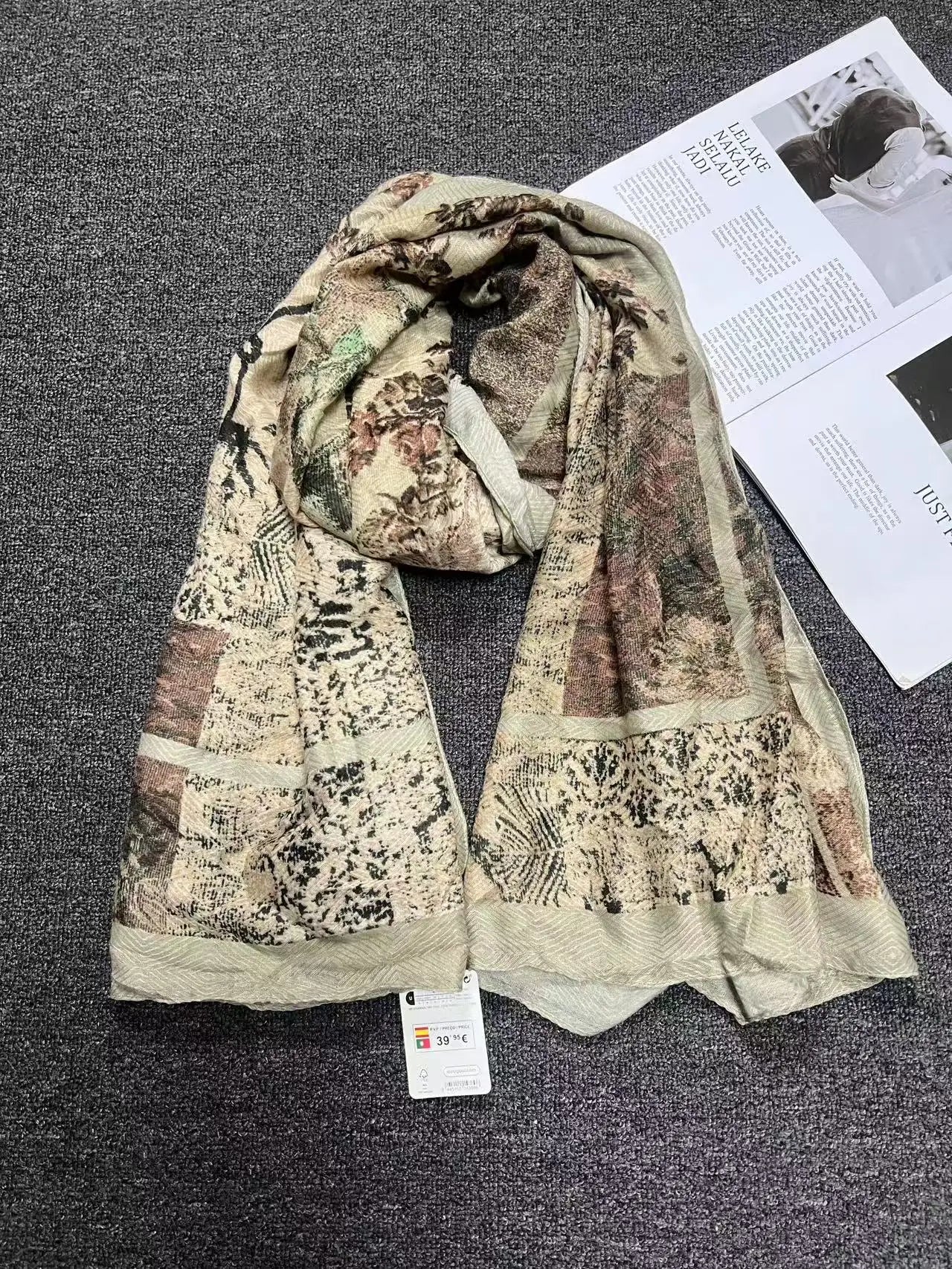 Foreign Trade Original Order Spanish Fashion New Product Knitted Embroidery Printed Outdoor Beach Sunshade Women's Scarf - SS69