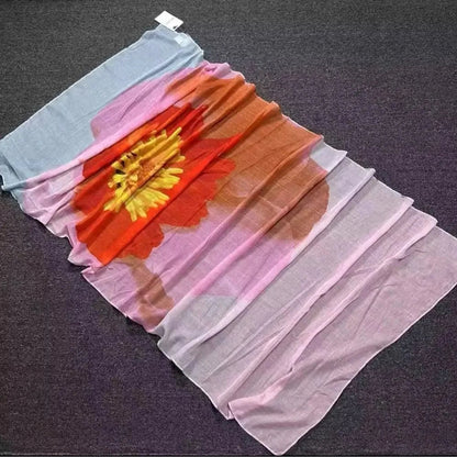 Foreign Trade Original Order Spanish Fashion New Product Knitted Embroidery Printed Outdoor Beach Sunshade Women's Scarf - SS69