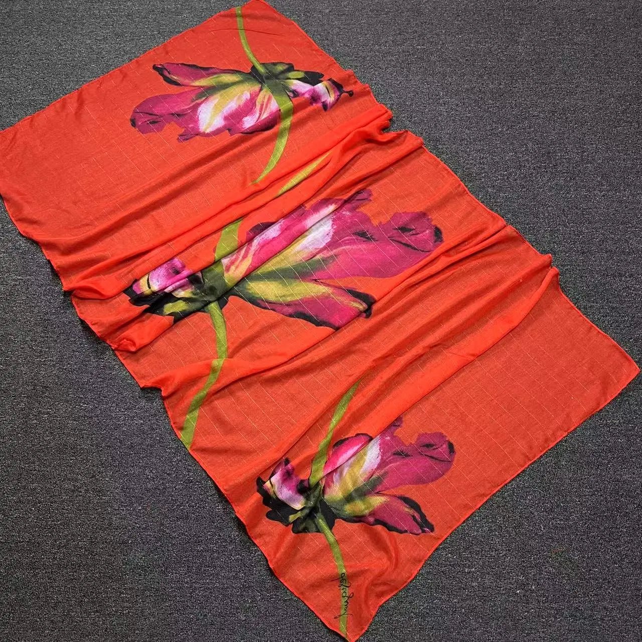 Foreign Trade Original Order Spanish Fashion New Product Knitted Embroidery Printed Outdoor Beach Sunshade Women's Scarf - SS69